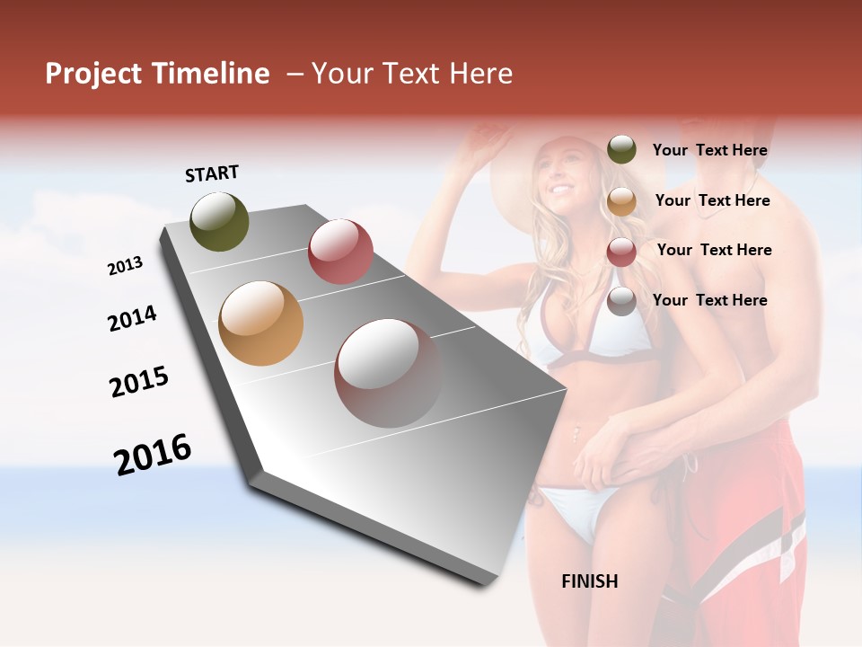 Lover Beautiful Summer PowerPoint Template