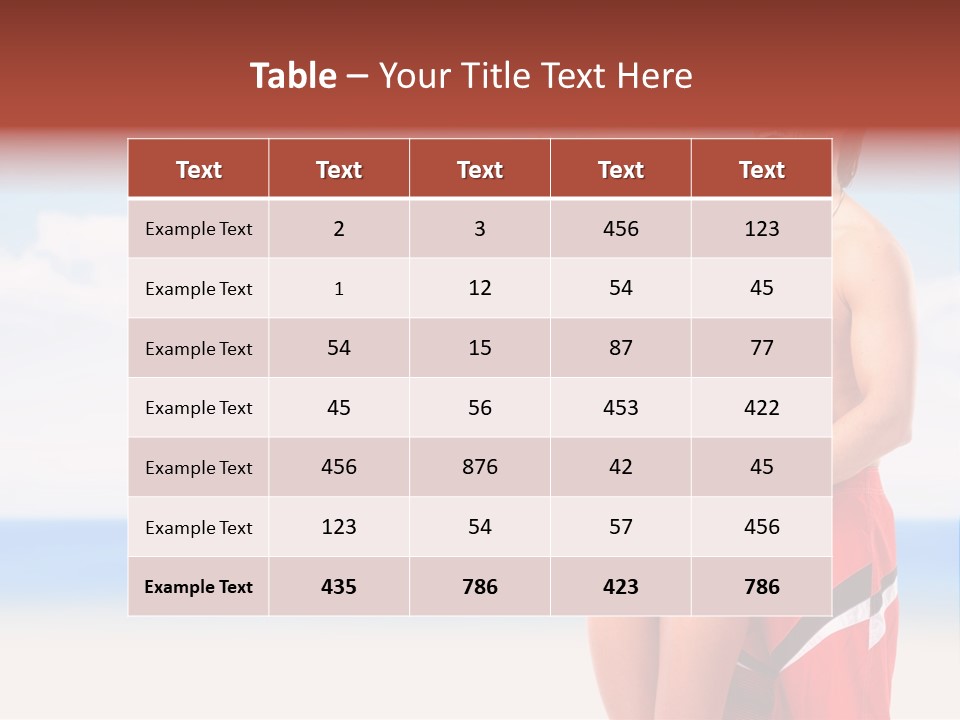 Lover Beautiful Summer PowerPoint Template