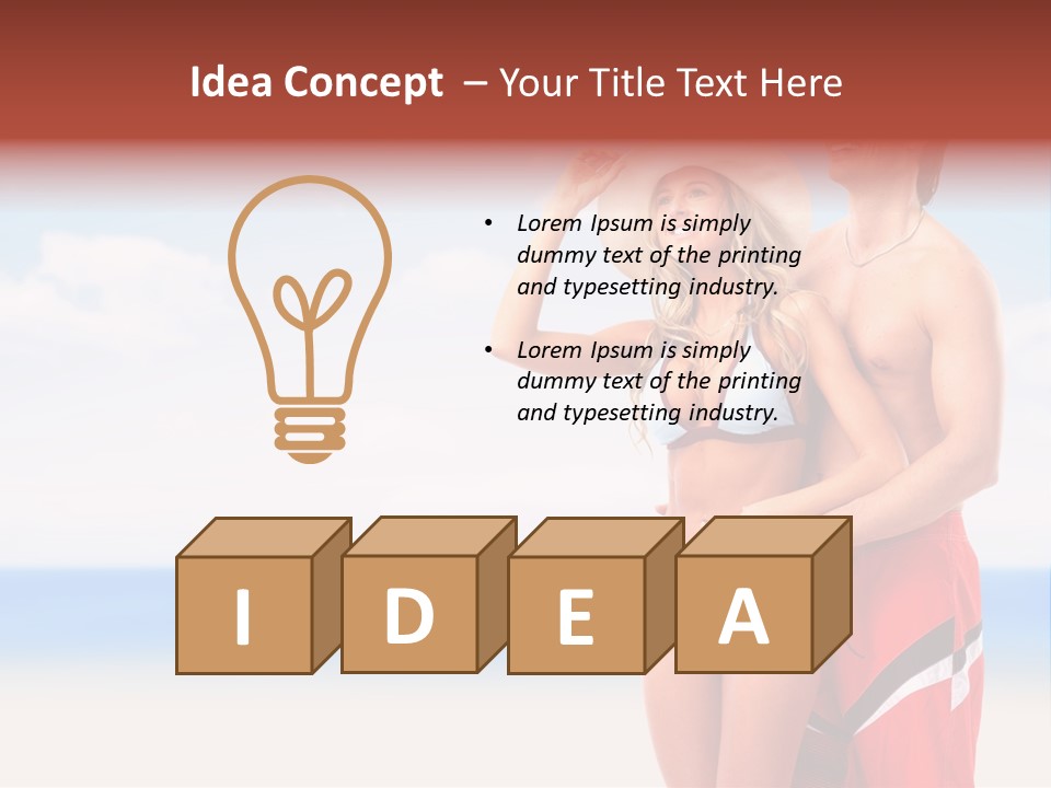 Lover Beautiful Summer PowerPoint Template