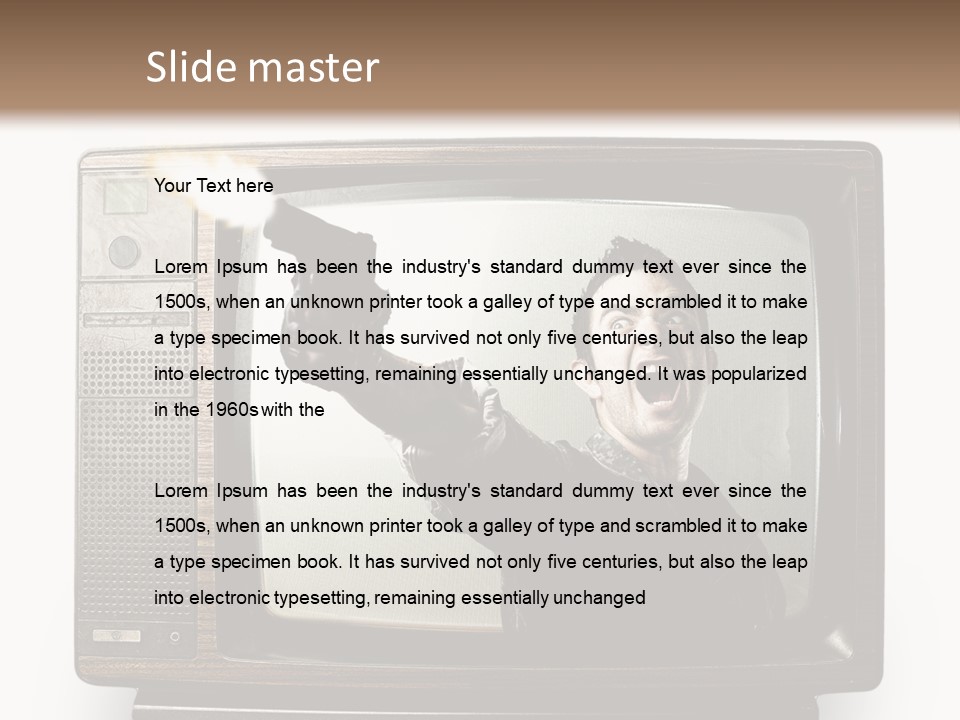 Man Games News PowerPoint Template