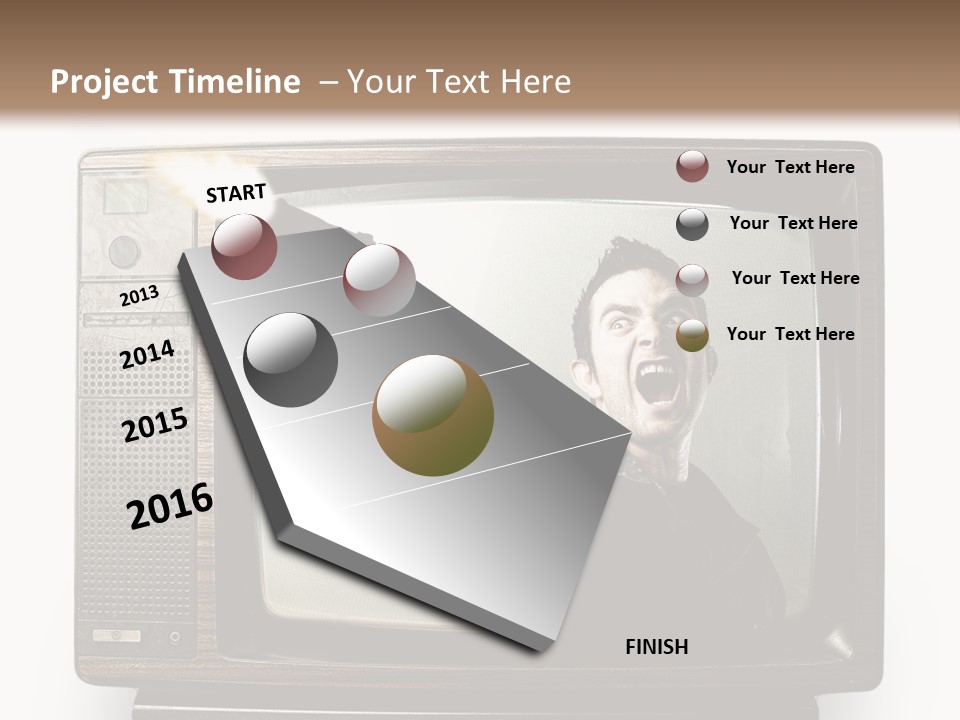 Man Games News PowerPoint Template