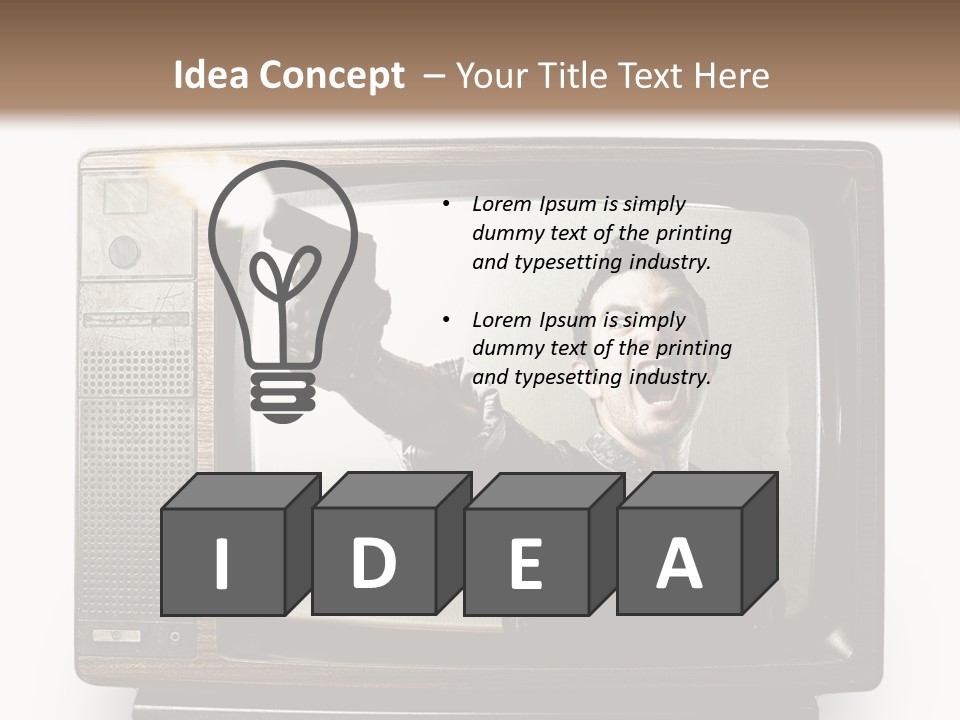 Man Games News PowerPoint Template