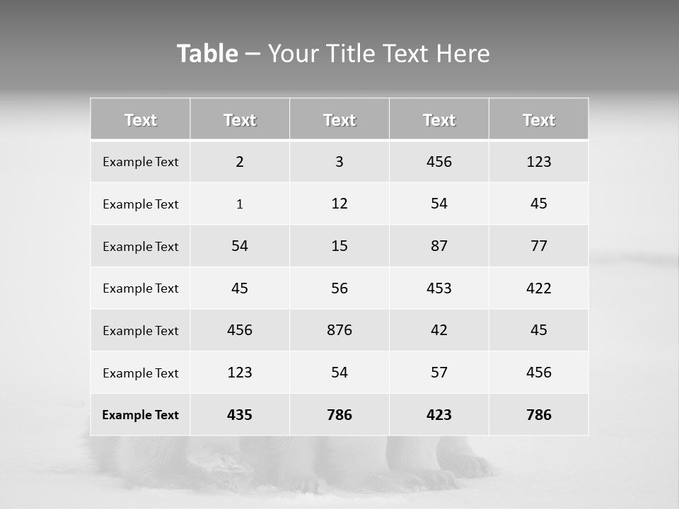 White Paw Northern PowerPoint Template