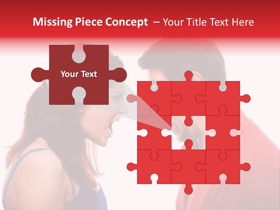 Cute People Yelling PowerPoint Template