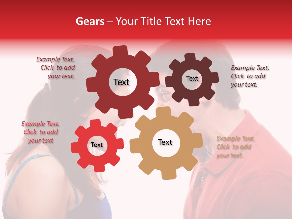 Cute People Yelling PowerPoint Template