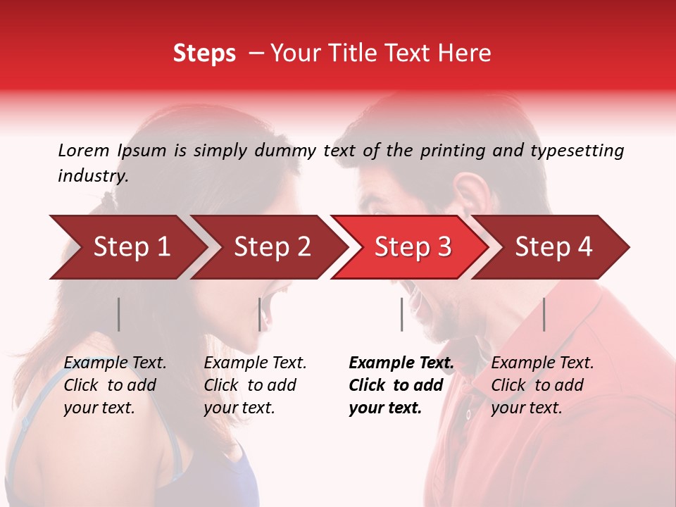 Cute People Yelling PowerPoint Template