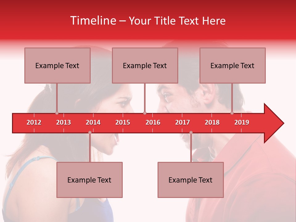 Cute People Yelling PowerPoint Template