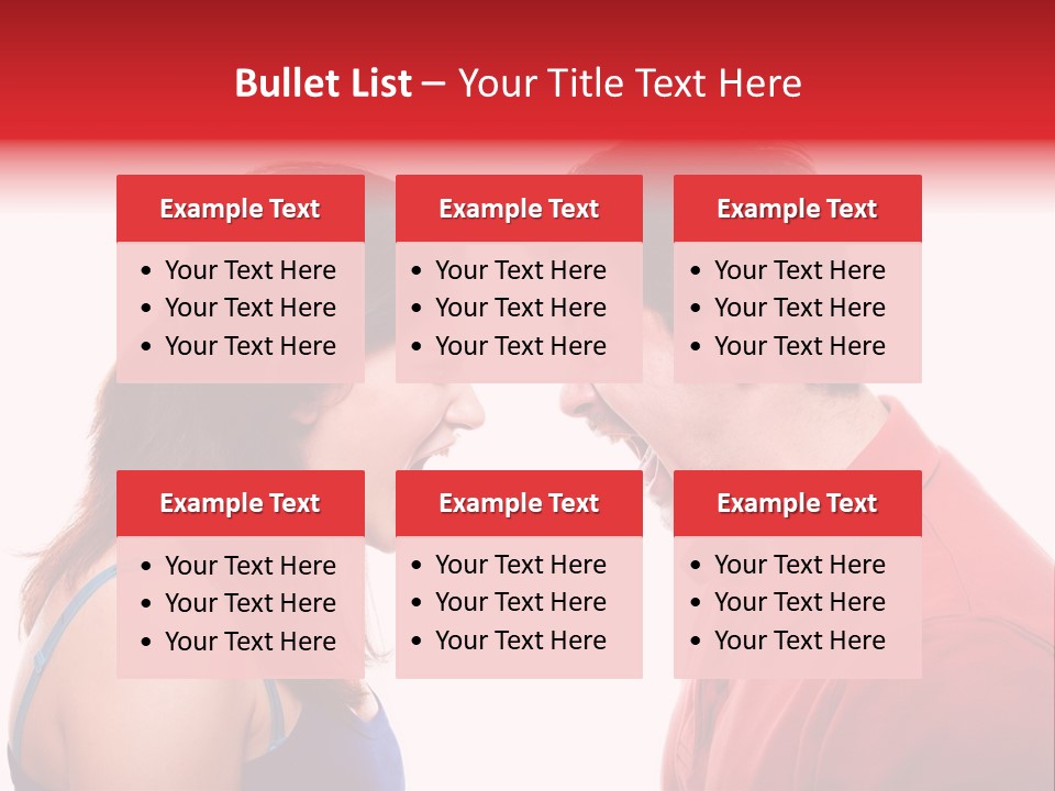 Cute People Yelling PowerPoint Template