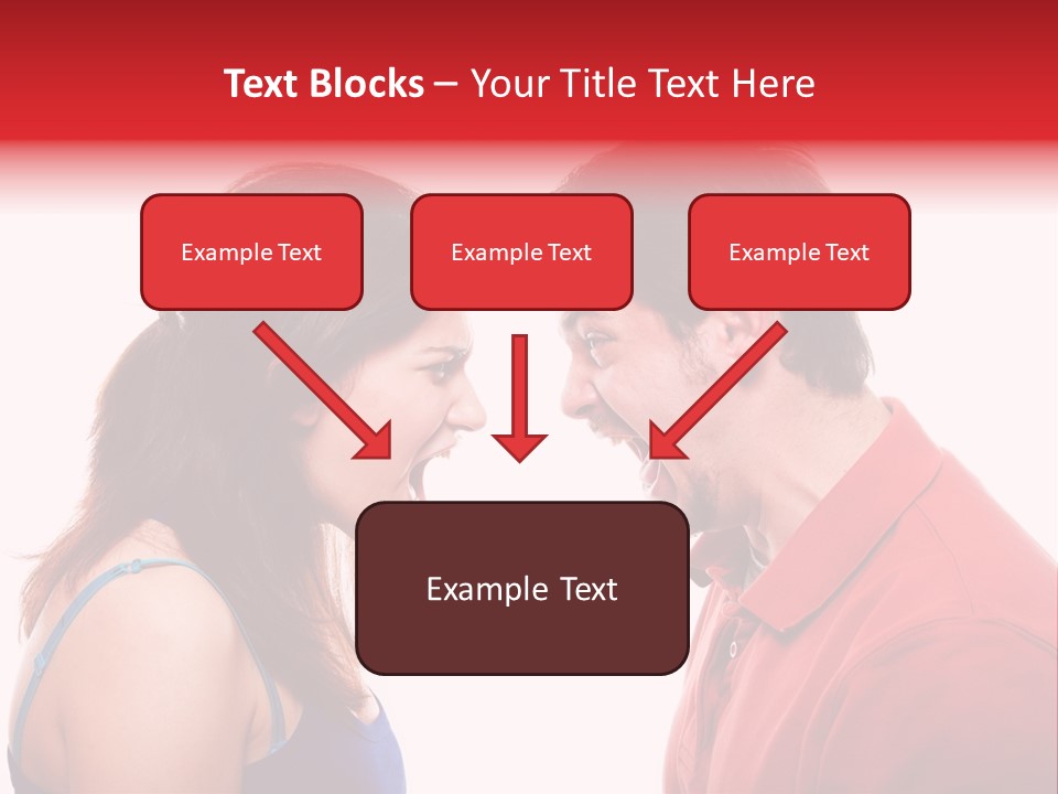 Cute People Yelling PowerPoint Template
