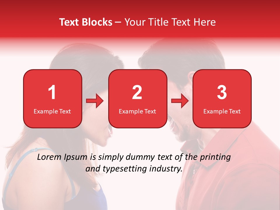 Cute People Yelling PowerPoint Template
