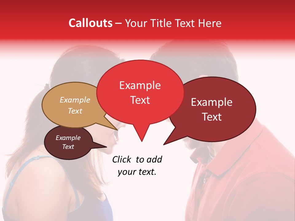 Cute People Yelling PowerPoint Template