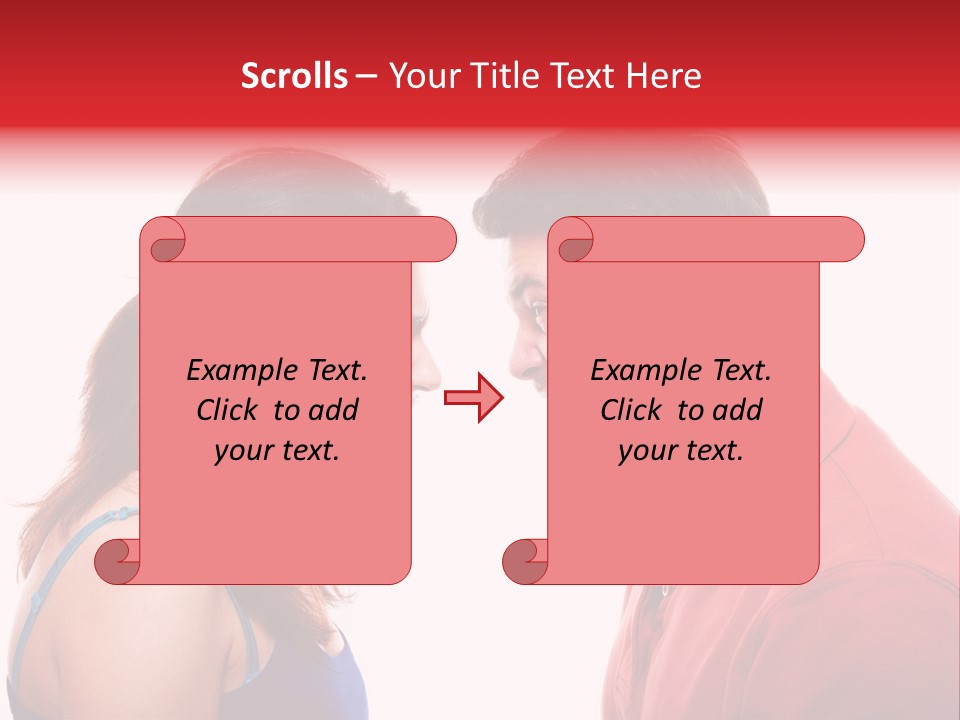 Cute People Yelling PowerPoint Template
