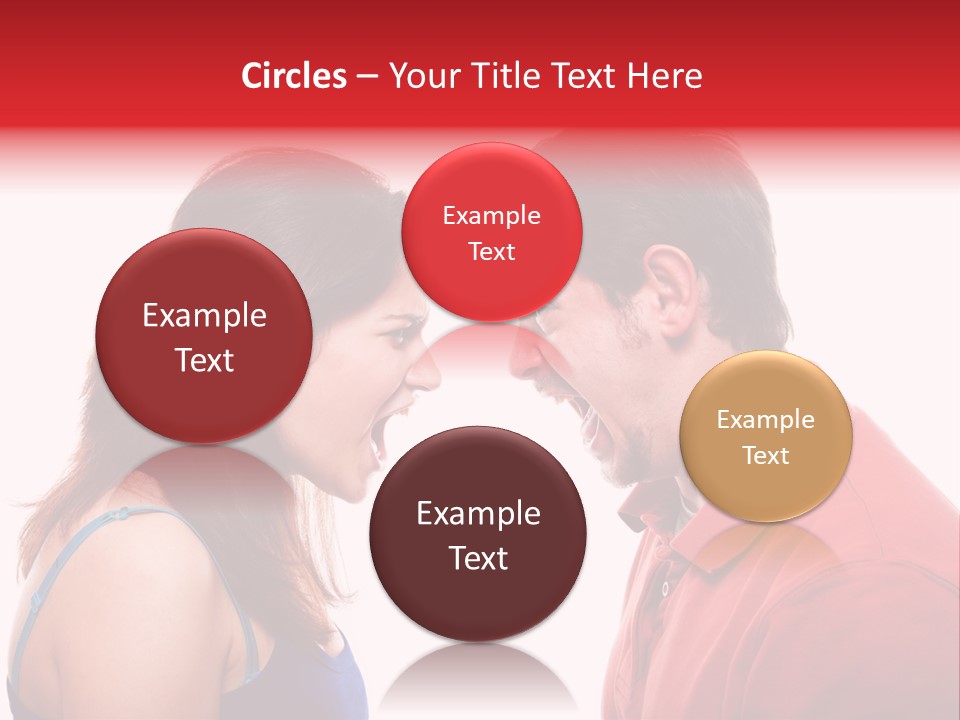 Cute People Yelling PowerPoint Template