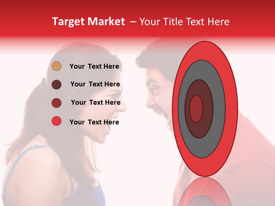 Cute People Yelling PowerPoint Template