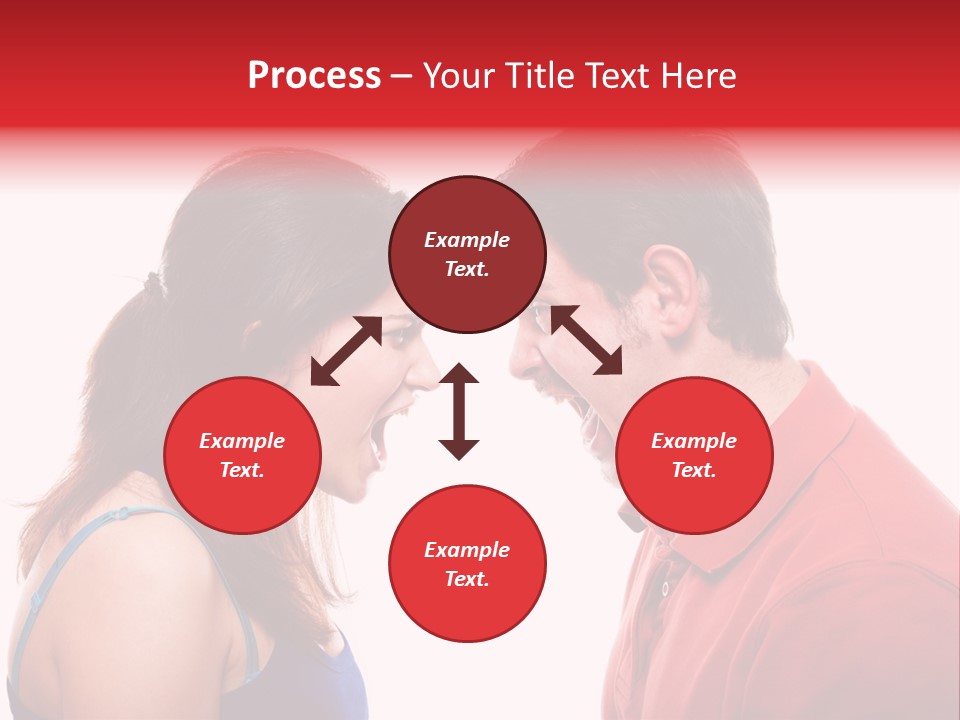 Cute People Yelling PowerPoint Template