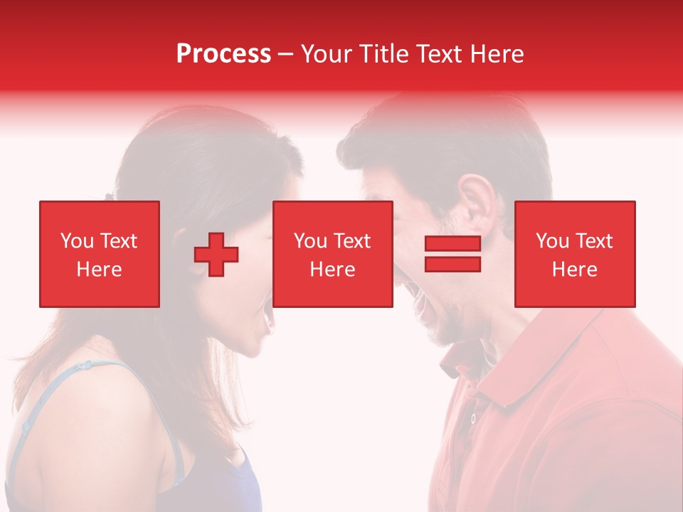 Cute People Yelling PowerPoint Template