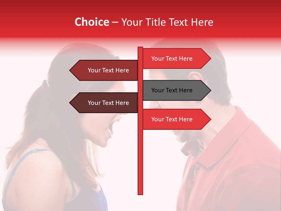 Cute People Yelling PowerPoint Template