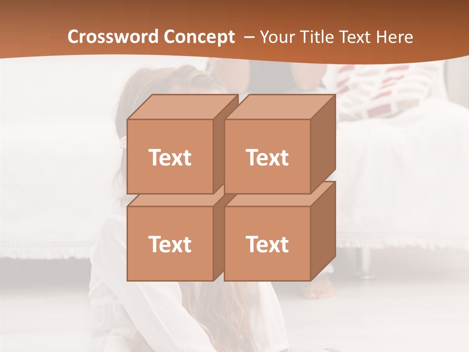 Sad Little Parent PowerPoint Template