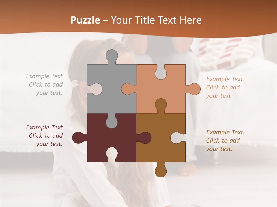 Sad Little Parent PowerPoint Template