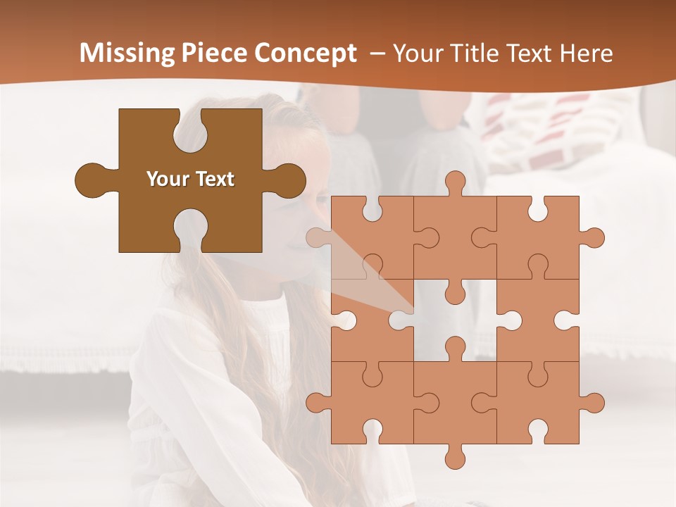 Sad Little Parent PowerPoint Template