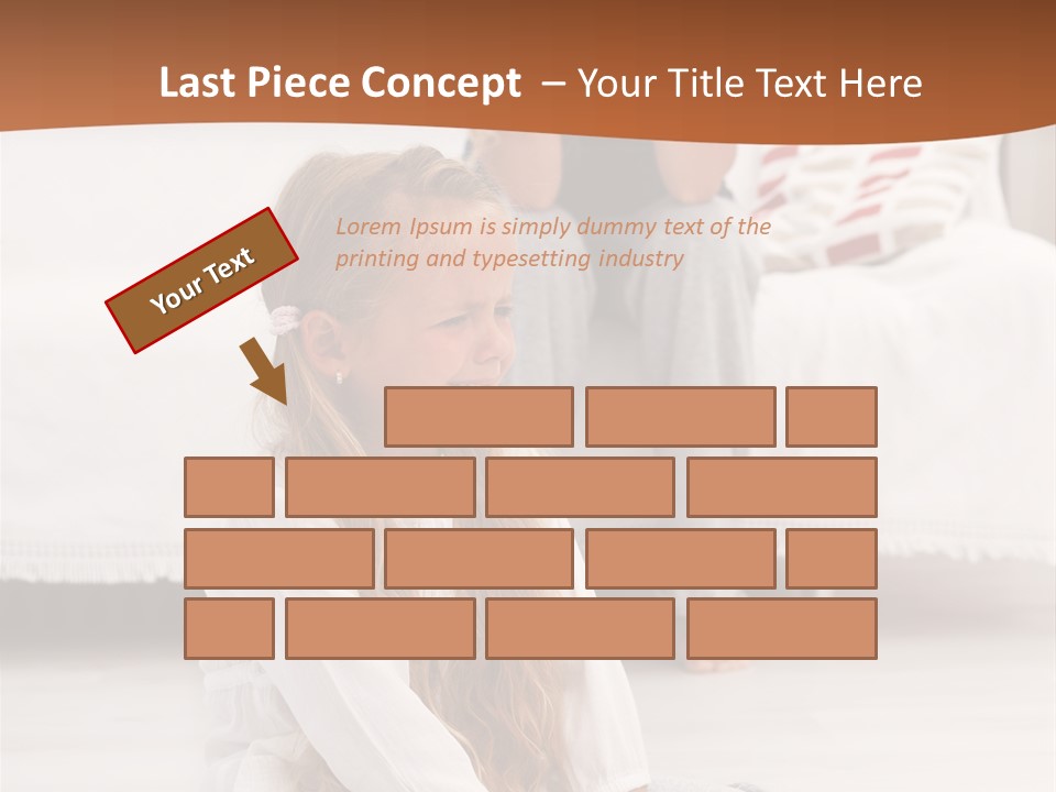 Sad Little Parent PowerPoint Template