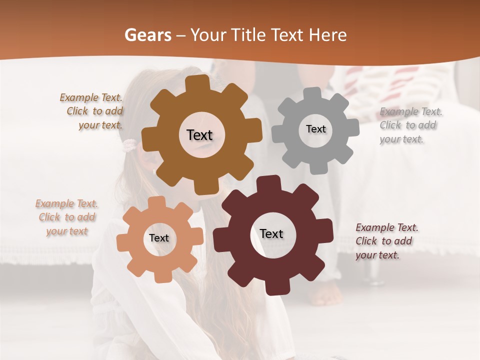 Sad Little Parent PowerPoint Template