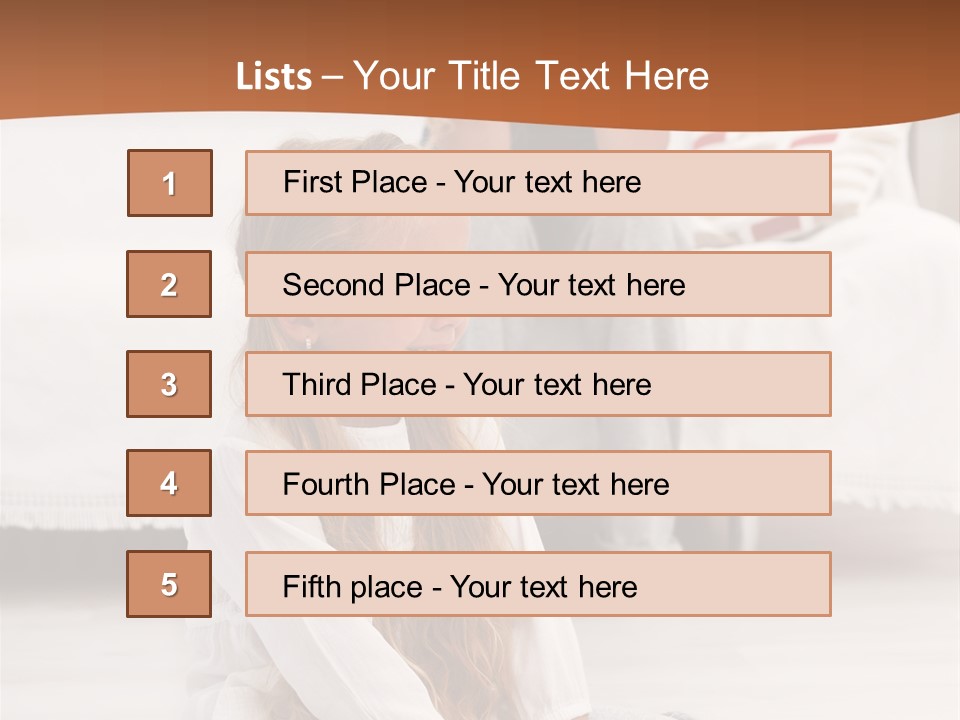 Sad Little Parent PowerPoint Template