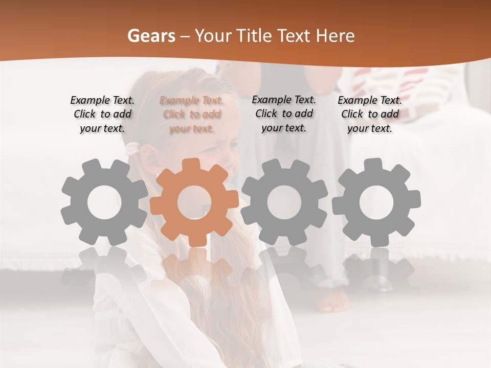 Sad Little Parent PowerPoint Template