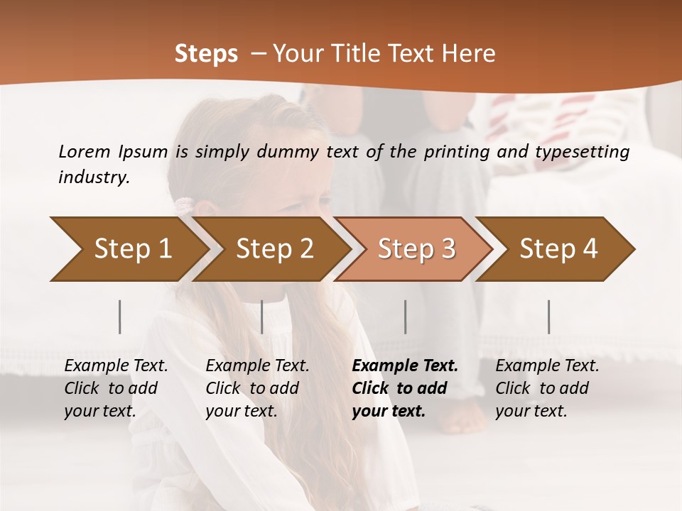 Sad Little Parent PowerPoint Template