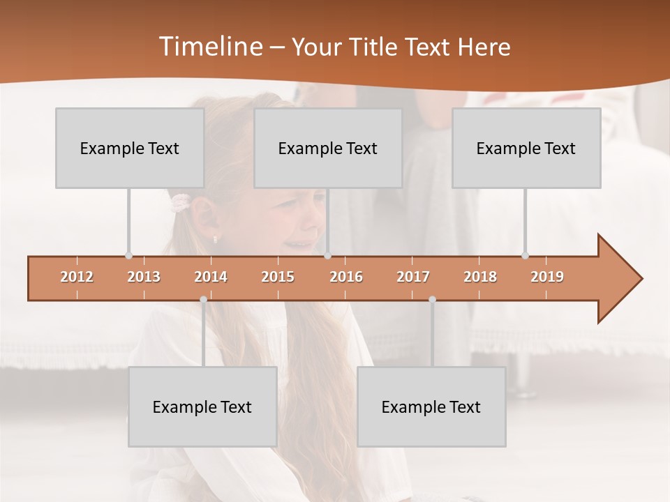 Sad Little Parent PowerPoint Template