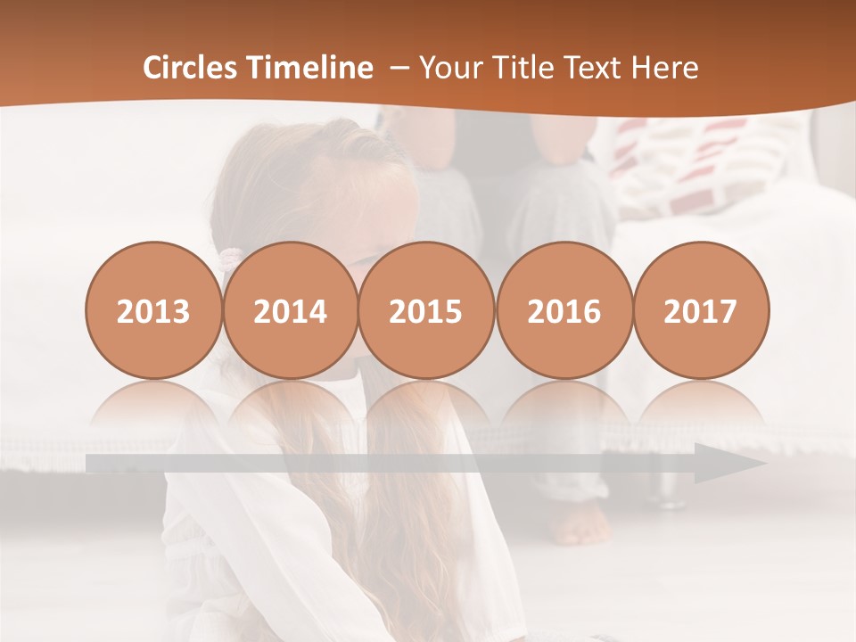 Sad Little Parent PowerPoint Template