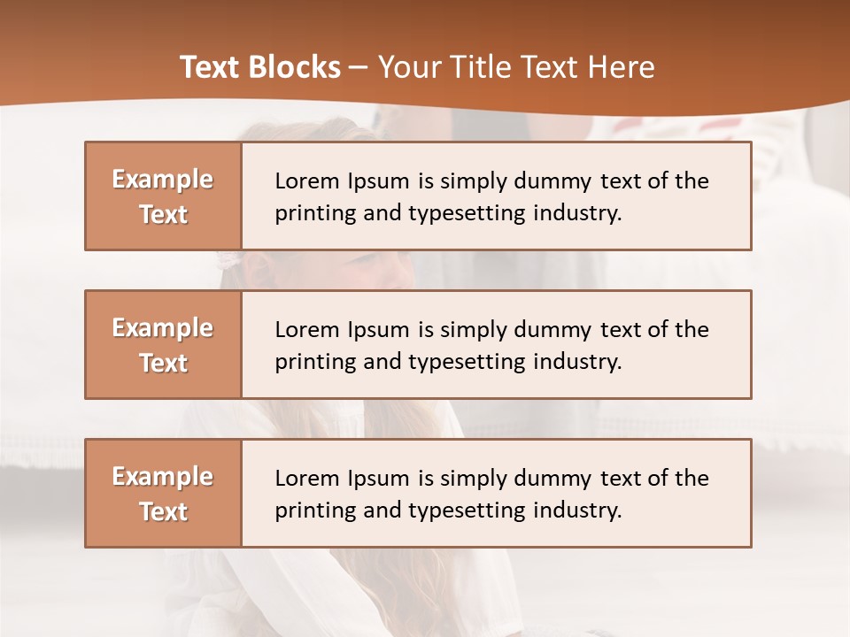 Sad Little Parent PowerPoint Template
