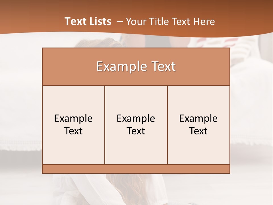 Sad Little Parent PowerPoint Template