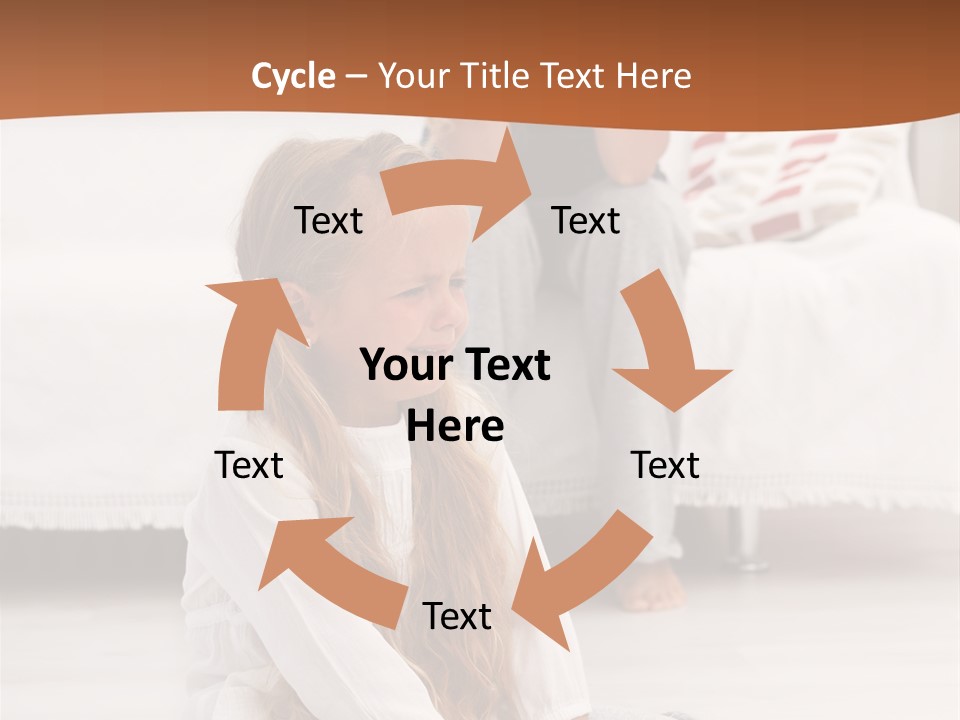 Sad Little Parent PowerPoint Template