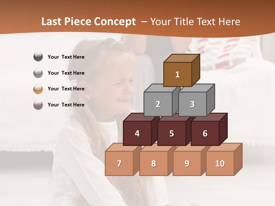 Sad Little Parent PowerPoint Template