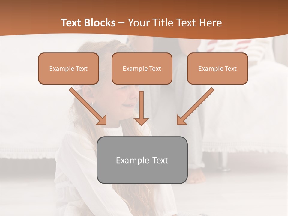 Sad Little Parent PowerPoint Template