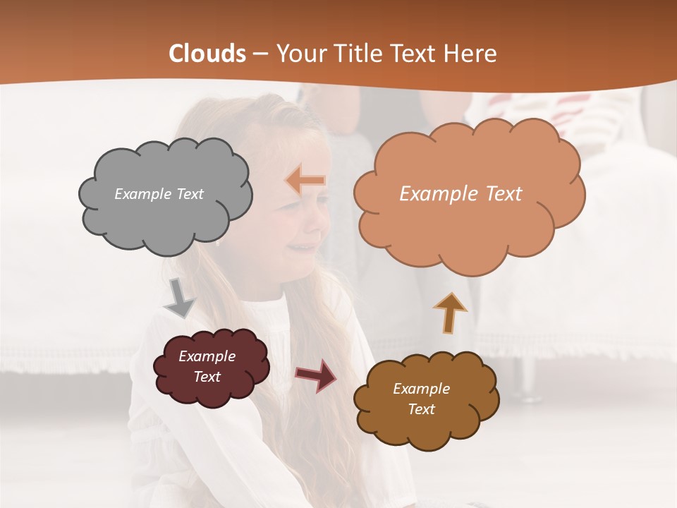 Sad Little Parent PowerPoint Template