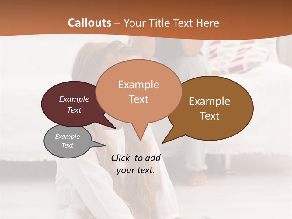 Sad Little Parent PowerPoint Template