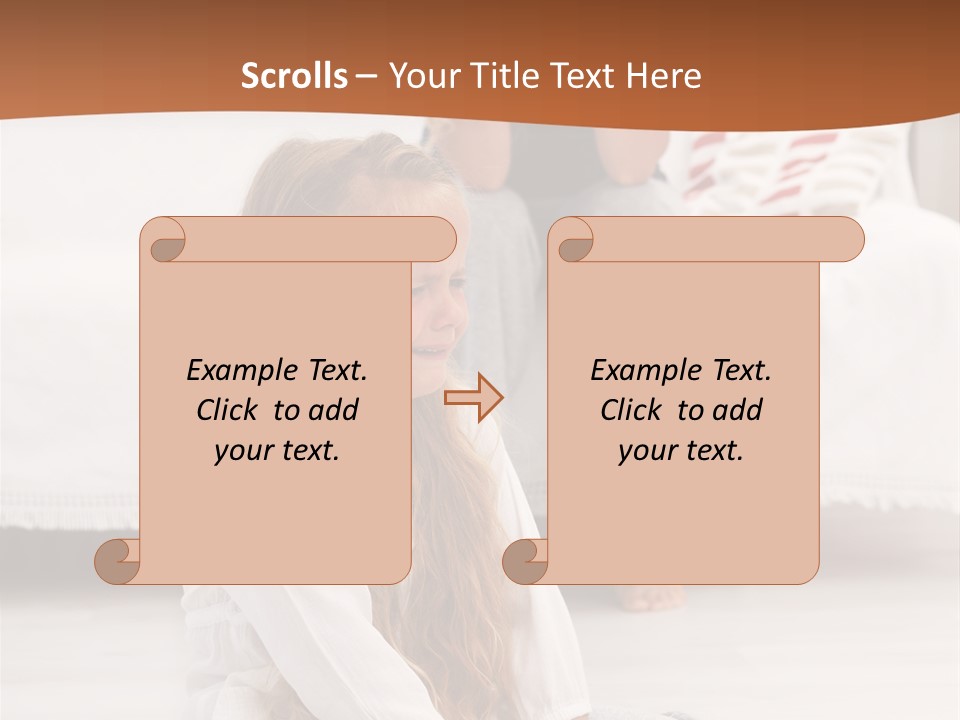 Sad Little Parent PowerPoint Template