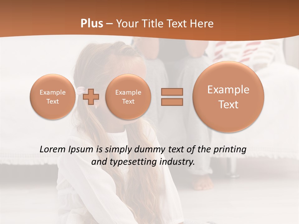 Sad Little Parent PowerPoint Template