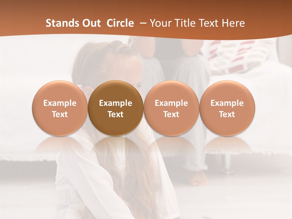 Sad Little Parent PowerPoint Template