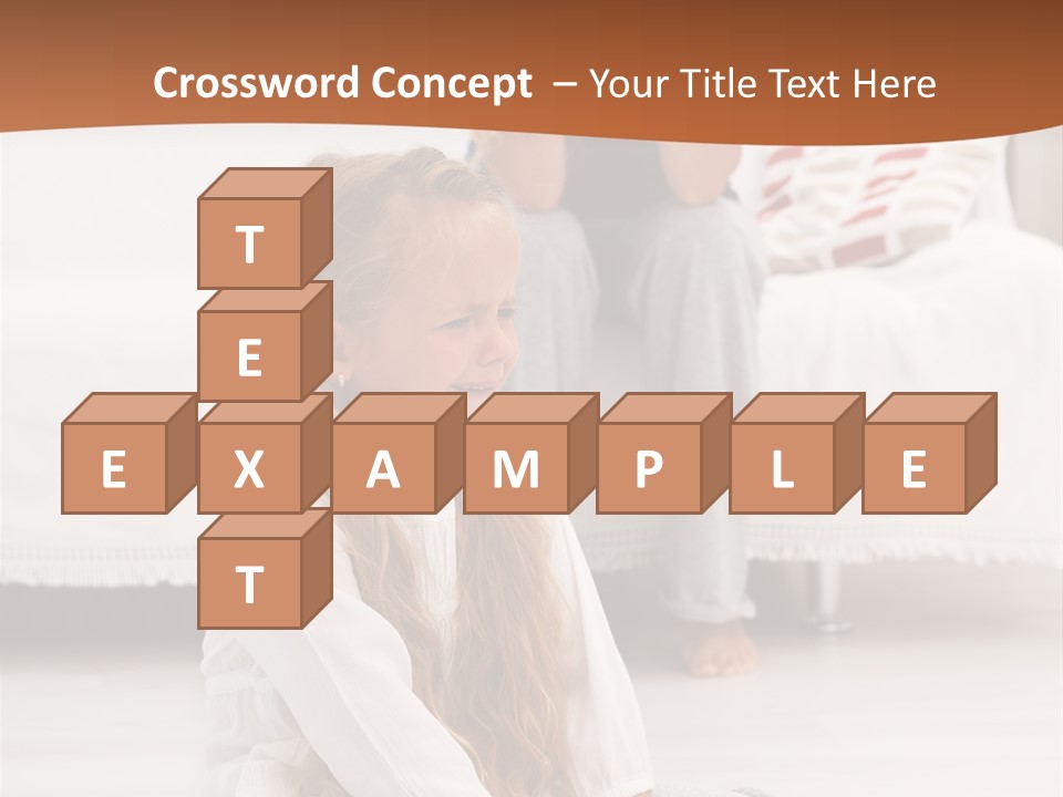 Sad Little Parent PowerPoint Template