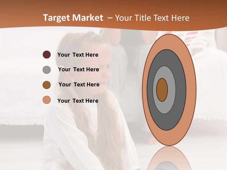 Sad Little Parent PowerPoint Template