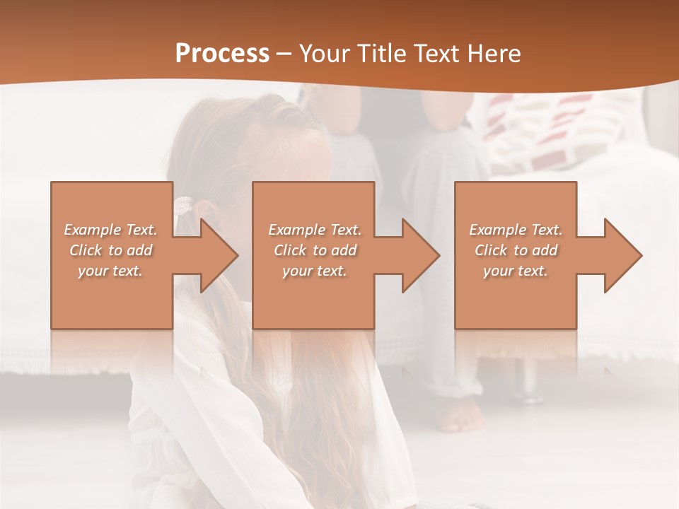 Sad Little Parent PowerPoint Template