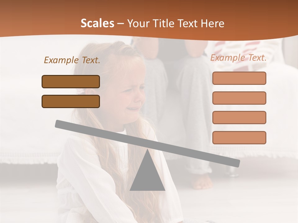 Sad Little Parent PowerPoint Template