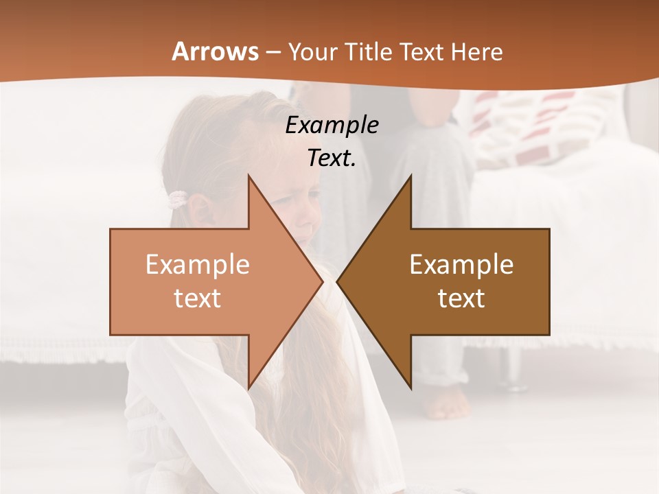 Sad Little Parent PowerPoint Template