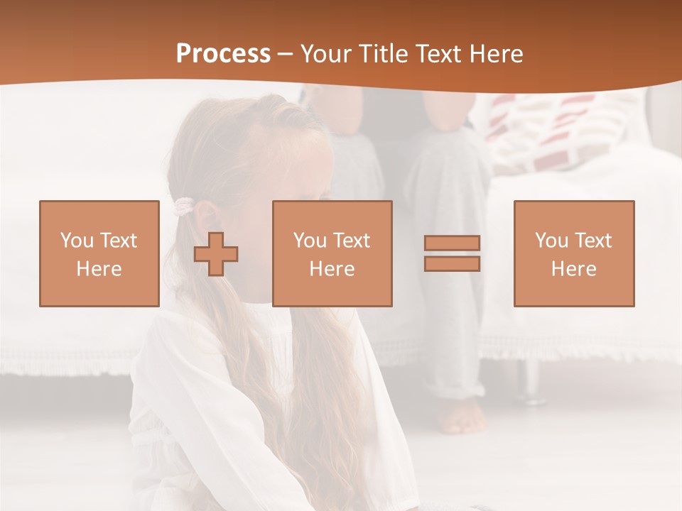 Sad Little Parent PowerPoint Template