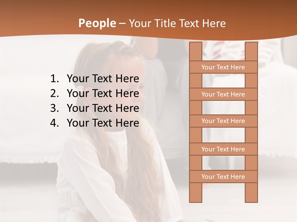 Sad Little Parent PowerPoint Template