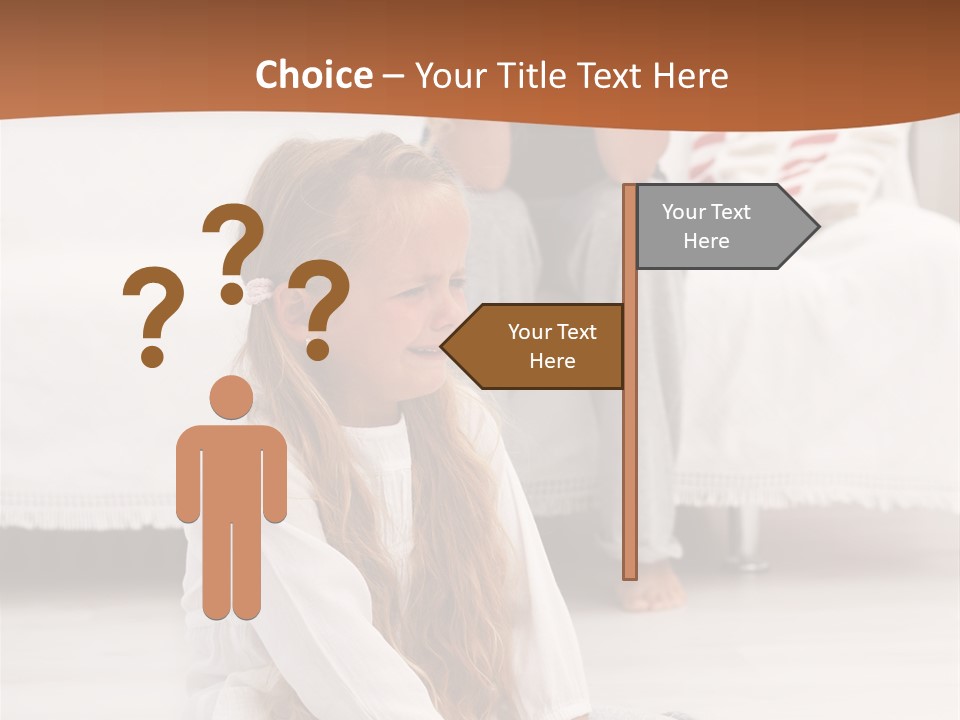 Sad Little Parent PowerPoint Template