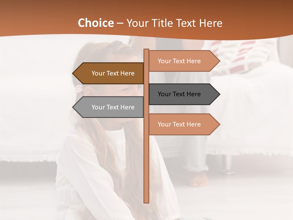 Sad Little Parent PowerPoint Template